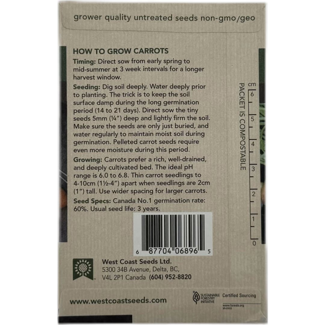 Carrot Resistafly - West Coast Seeds - Image 3
