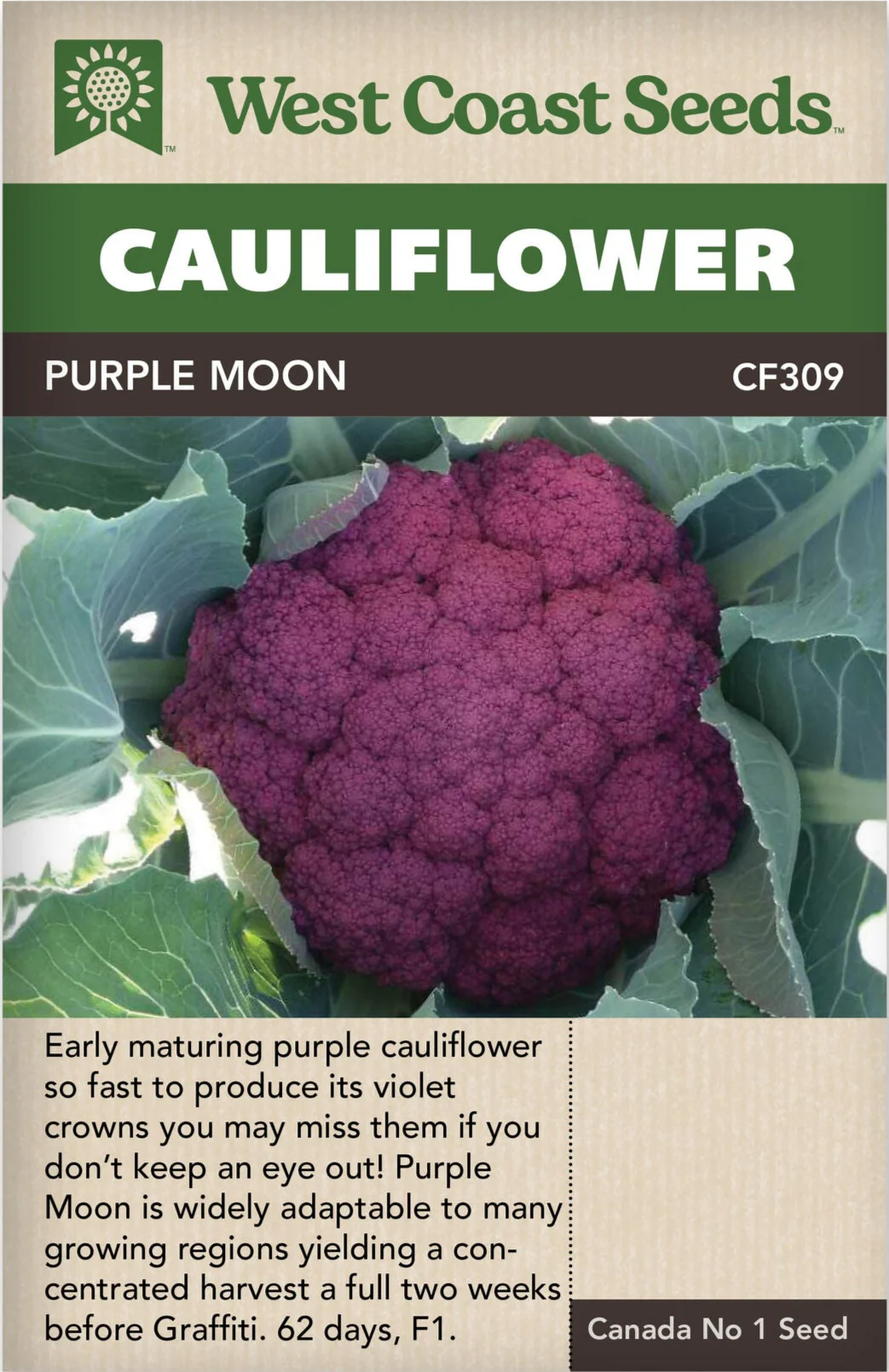 Cauliflower Purple Moon - West Coast Seeds
