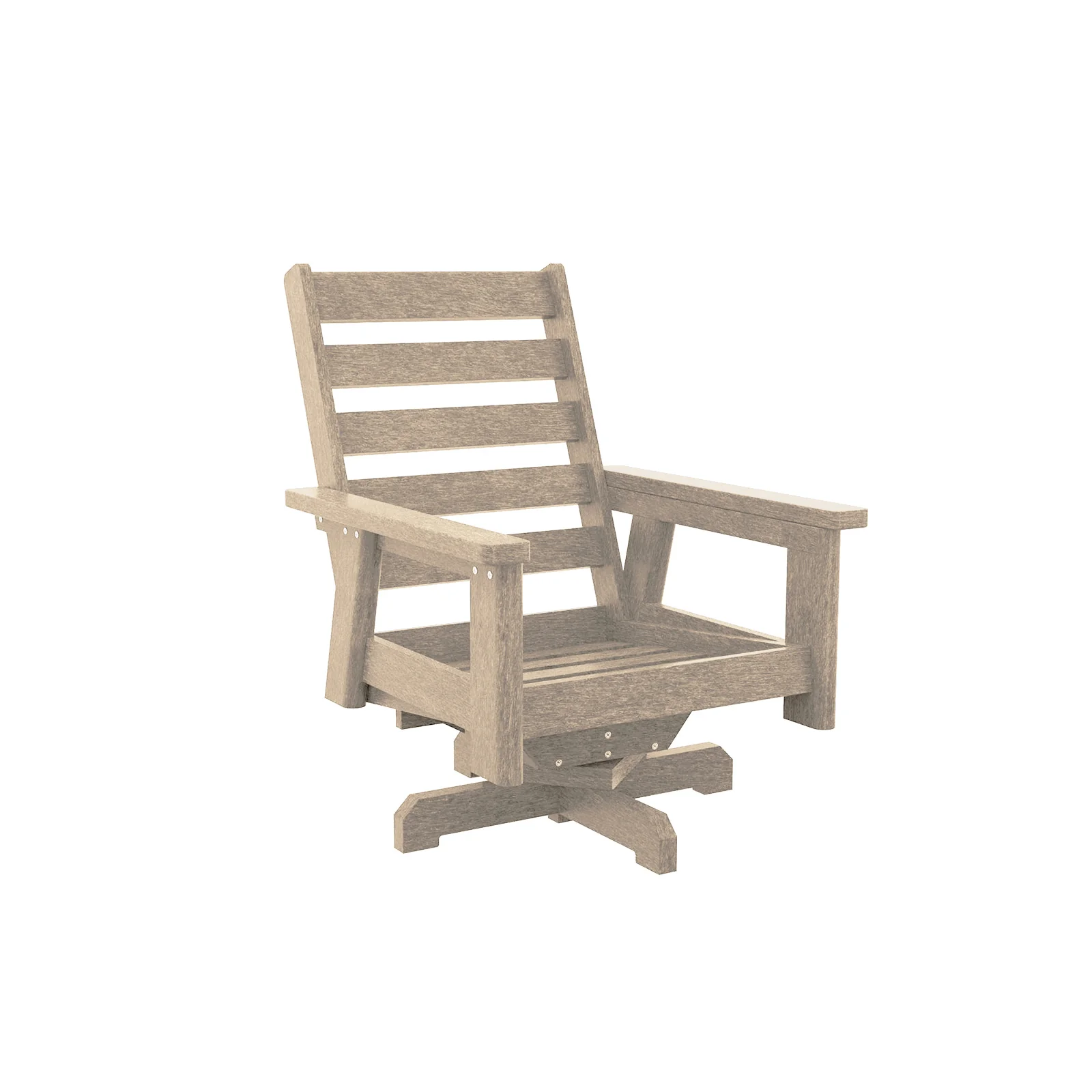 Charleston High Back Swivel Arm Chair Frame - DSF294 - Image 2