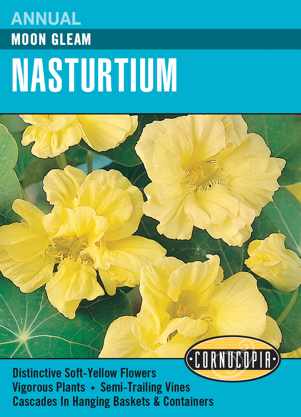 Nasturtium Moon Gleam - Cornucopia Seeds