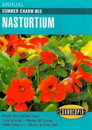 Nasturtium Summer Charm Mix - Cornucopia Seeds