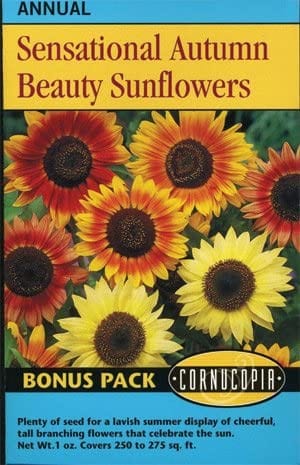 Sunflower Sensational Autumn Beauty Mix BONUS PACK - Cornucopia Seeds