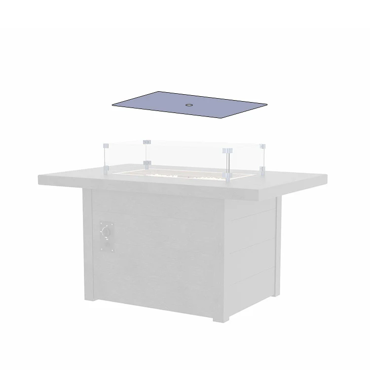 Fire Table Smoked Glass Cover - Image 2