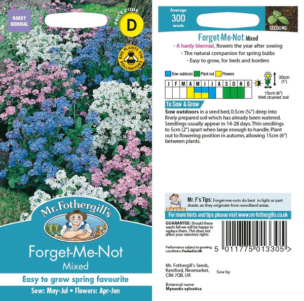 Forget-Me-Not Mixed - Mr. Fothergill's Seeds - Image 2