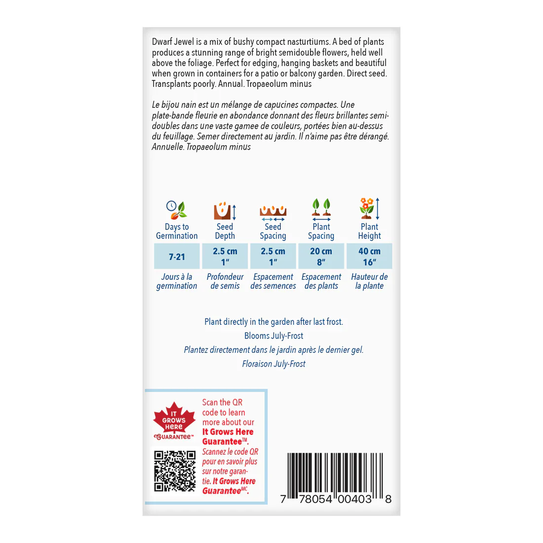 Nasturtium Jewel Mix Jumbo Pack - McKenzie Seeds - Image 2
