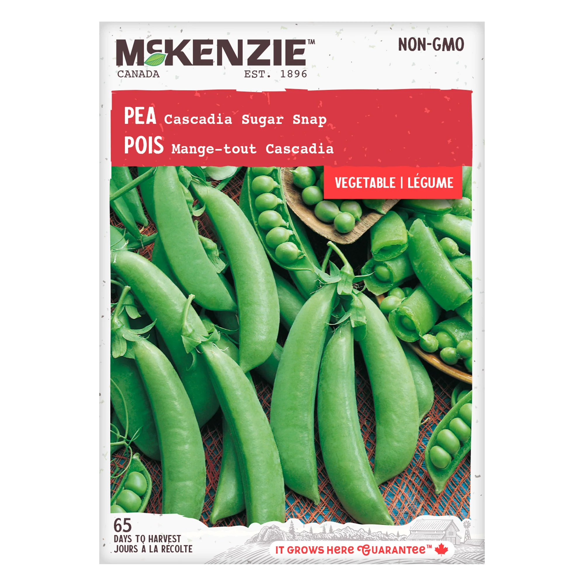 Pea Cascadia (Sugar Snap) - McKenzie Seeds