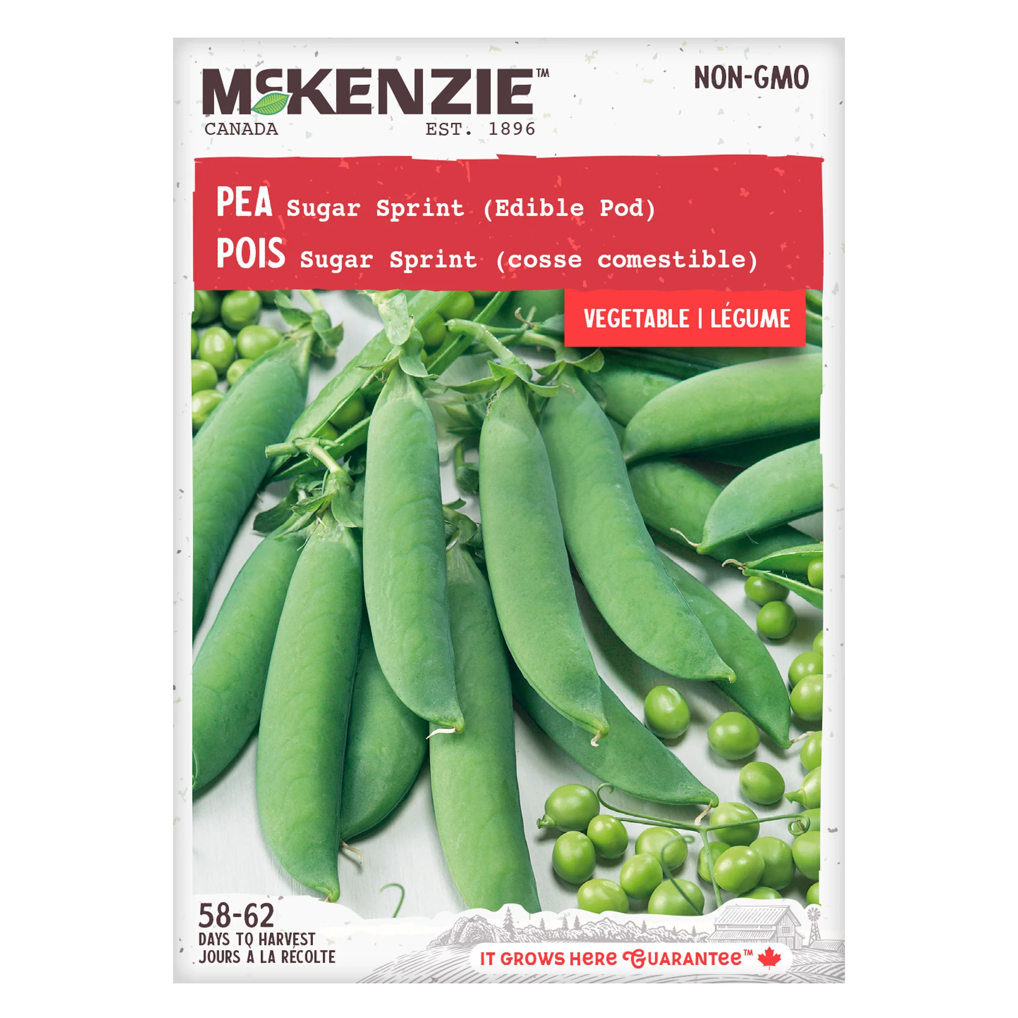 Pea Sugar Sprint (Edible Pod) - McKenzie Seeds