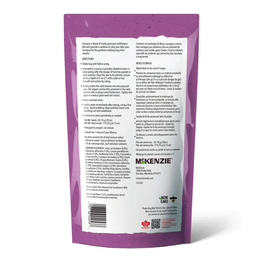 Wildflower Perennial Garden Mix Bag - McKenzie Seeds - Image 2