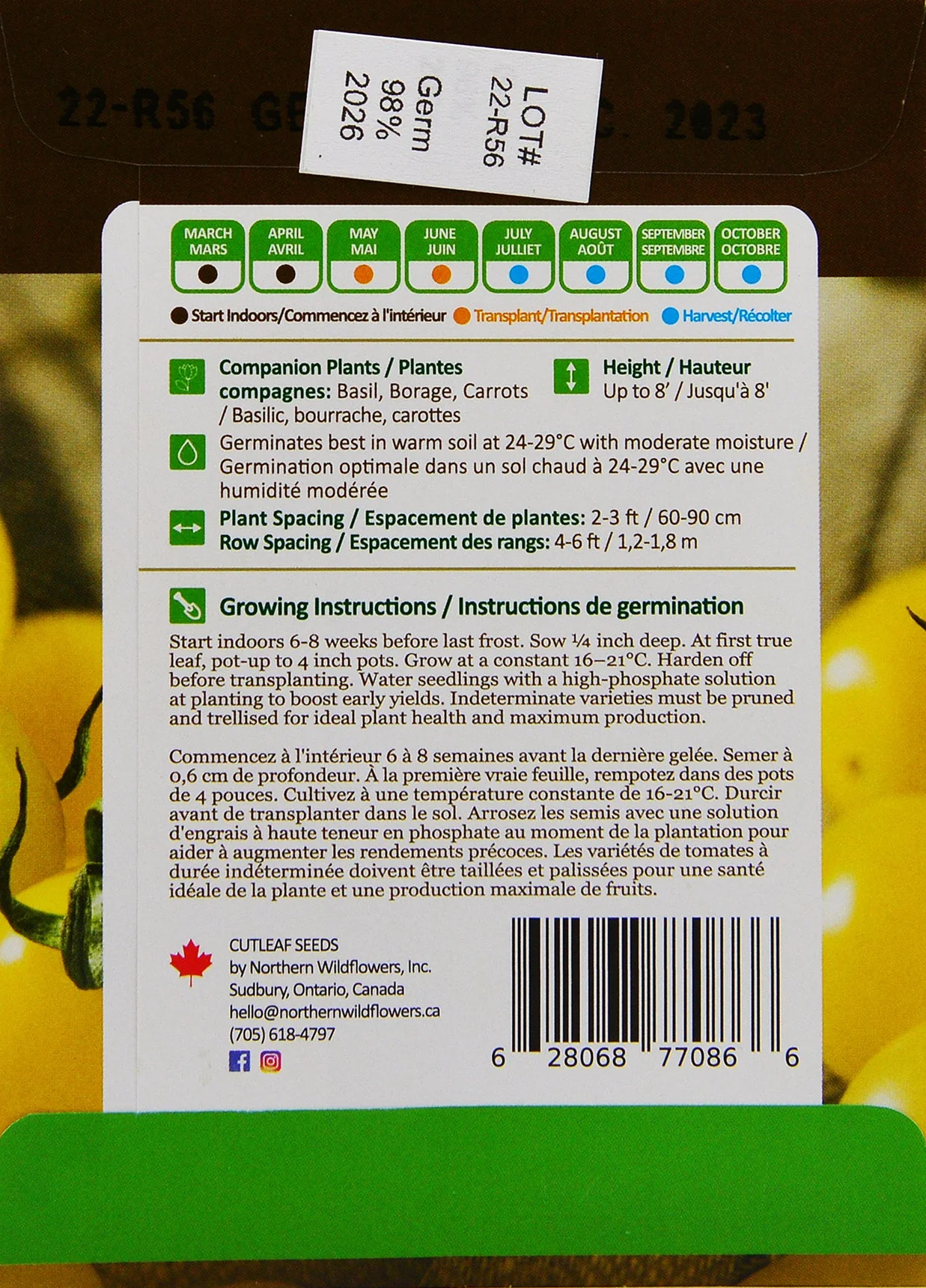Tomato Napa Chardonnay - Northern Wildflowers - Image 2