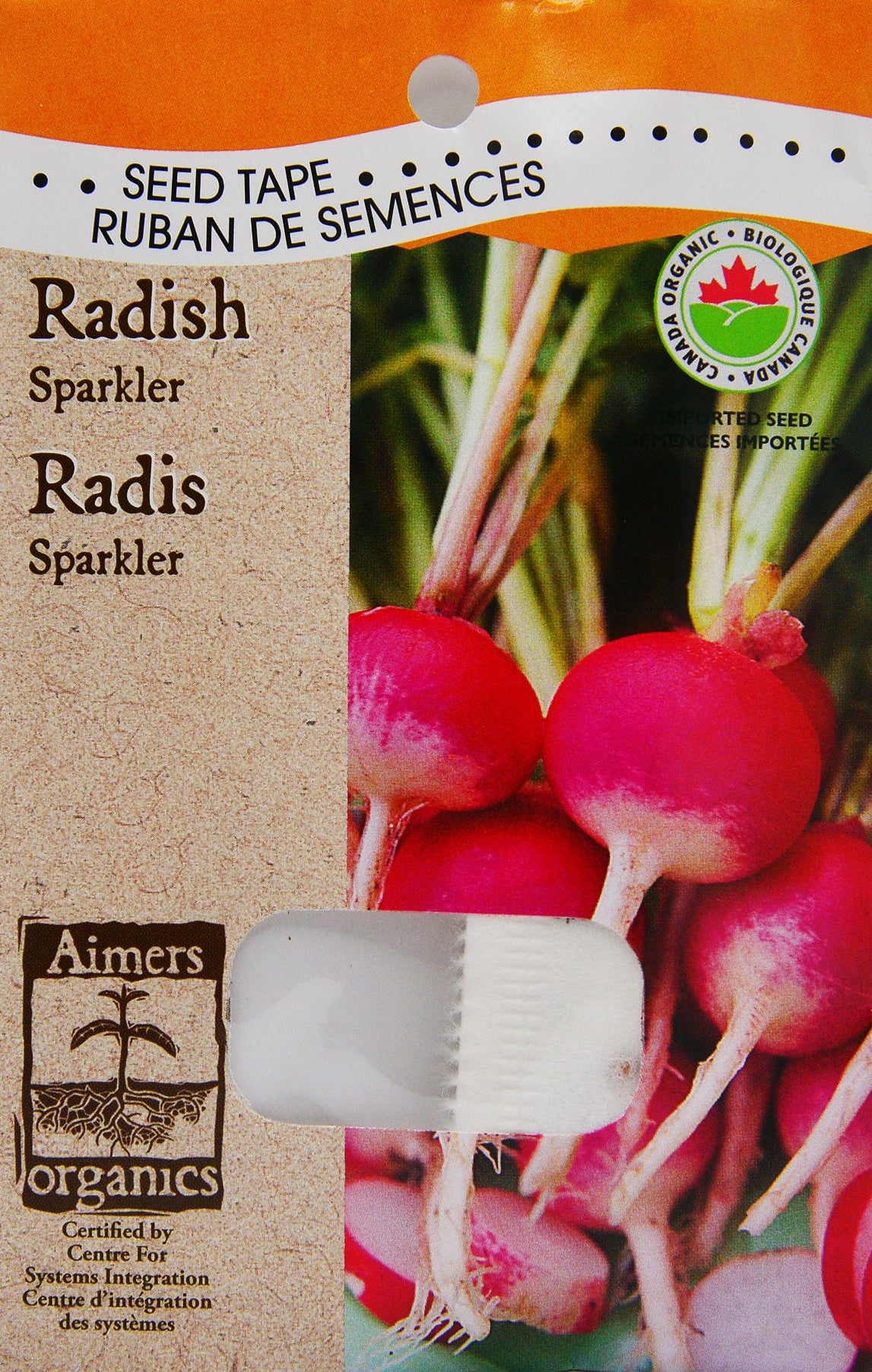 Organic Radish Sparkler - Aimers Seed Tape