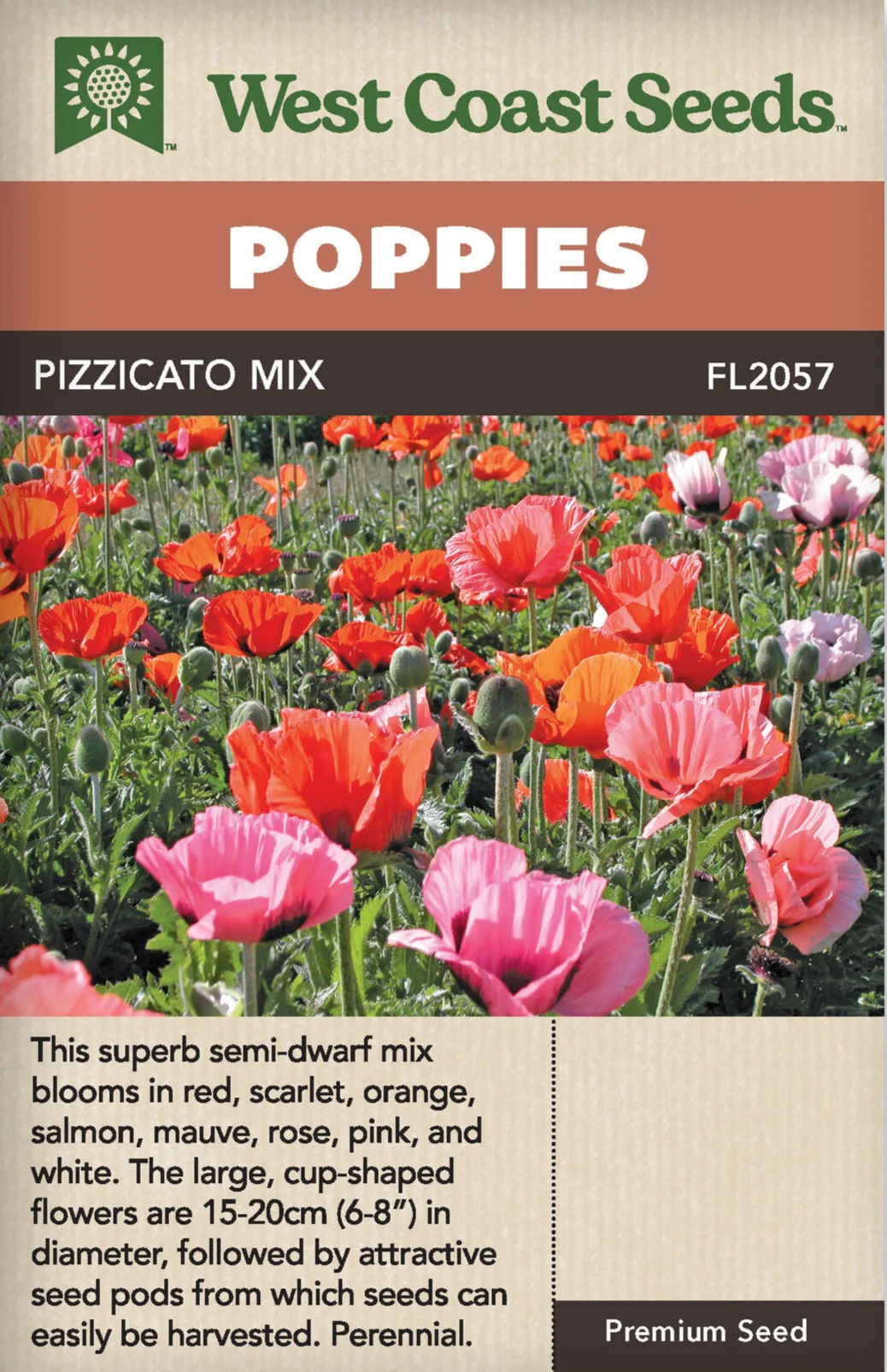 Poppy Pizzicato Mix - West Coast Seeds