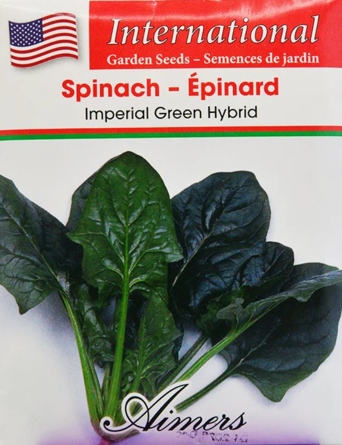 Spinach Imperial Green Hybrid International - Aimers Seeds