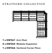 Stratford Collection L - Shape Sectional - Image 2