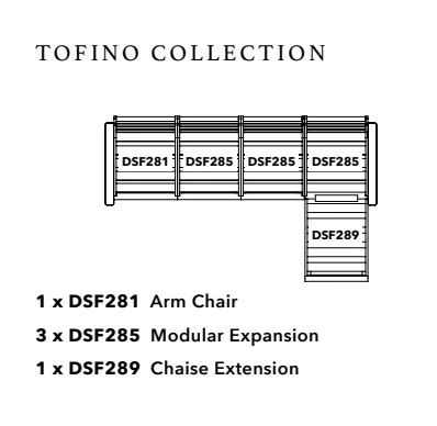 Tofino Collection Chaise Sectional - Image 2