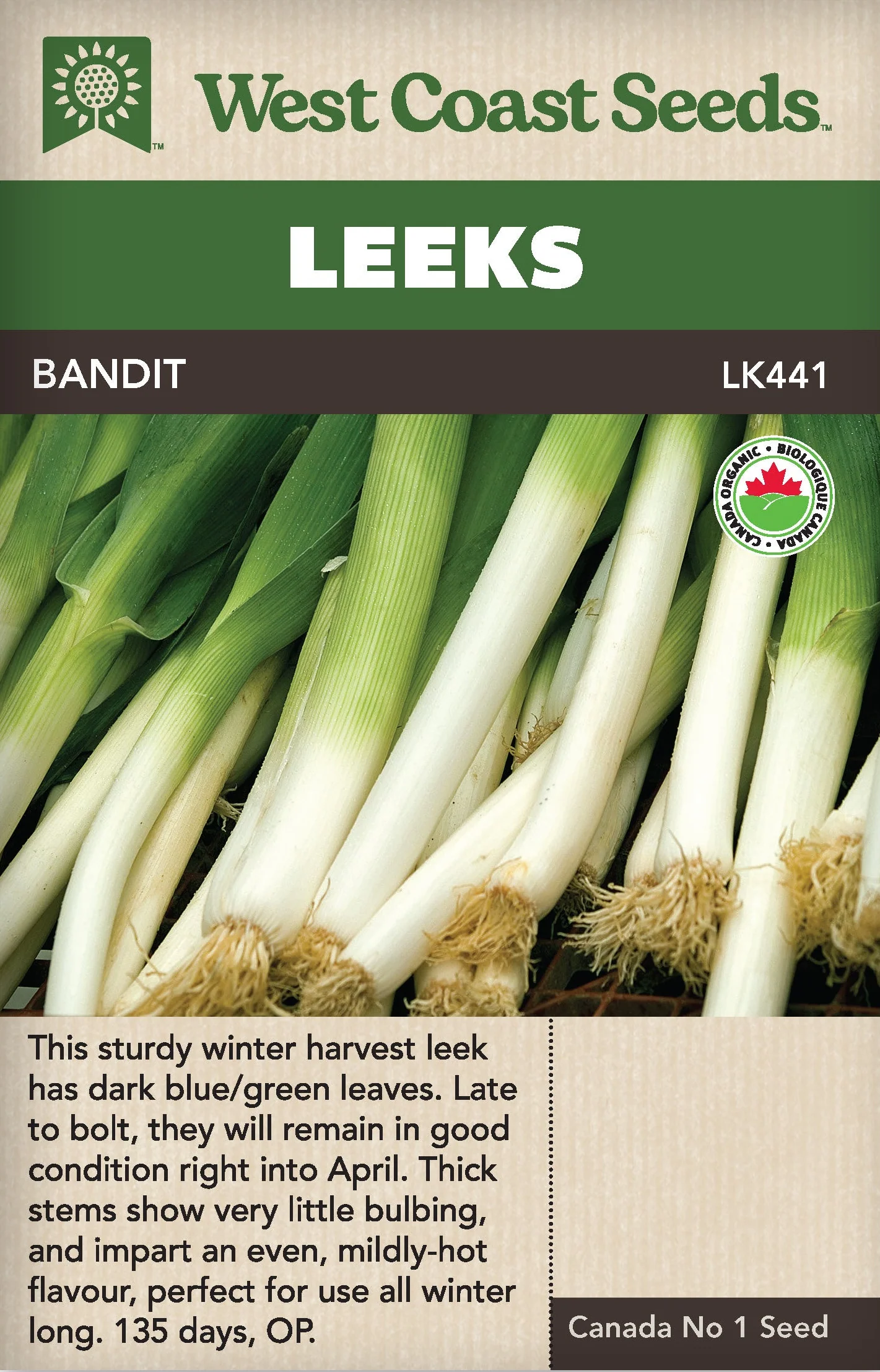 Organic Leek Bandit - West Coast Seeds