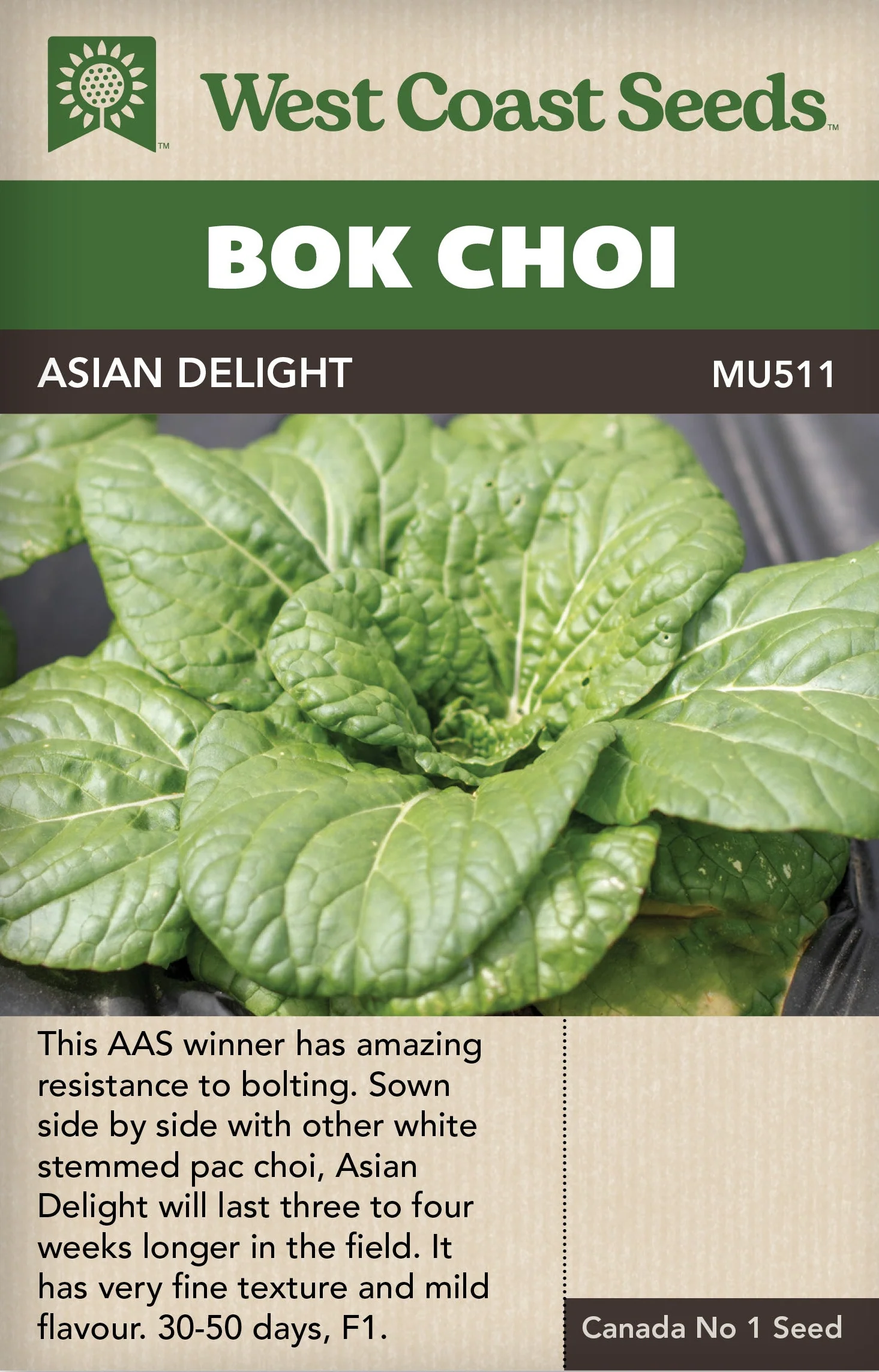 Pac Choi Asian Delight - West Coast Seeds