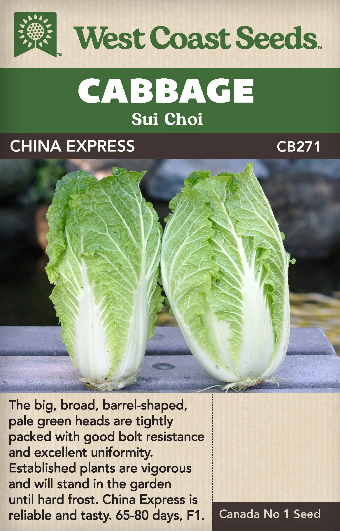 Cabbage Sui Choi China Express - West Coast Seeds