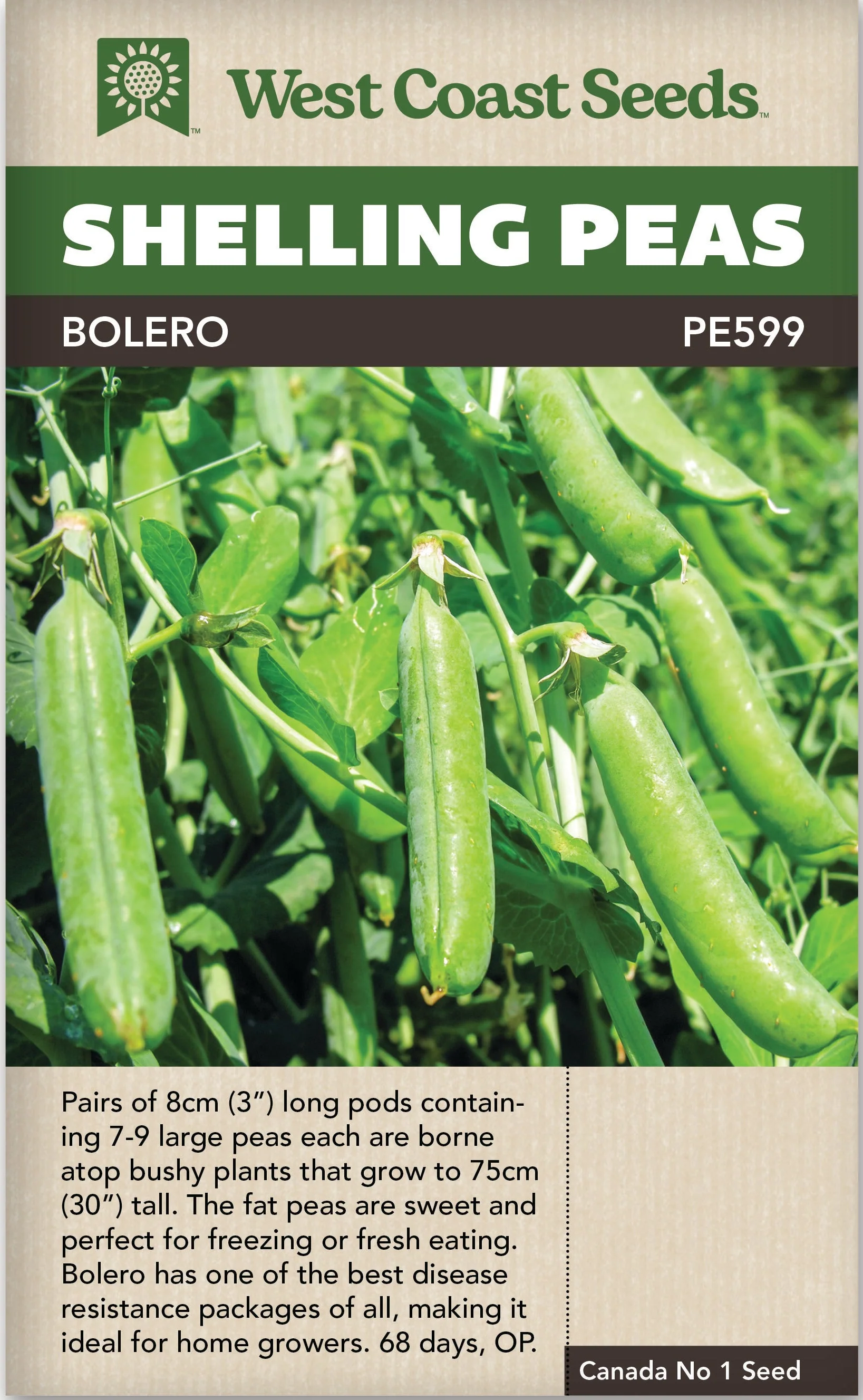 Pea Shelling Bolero - West Coast Seeds