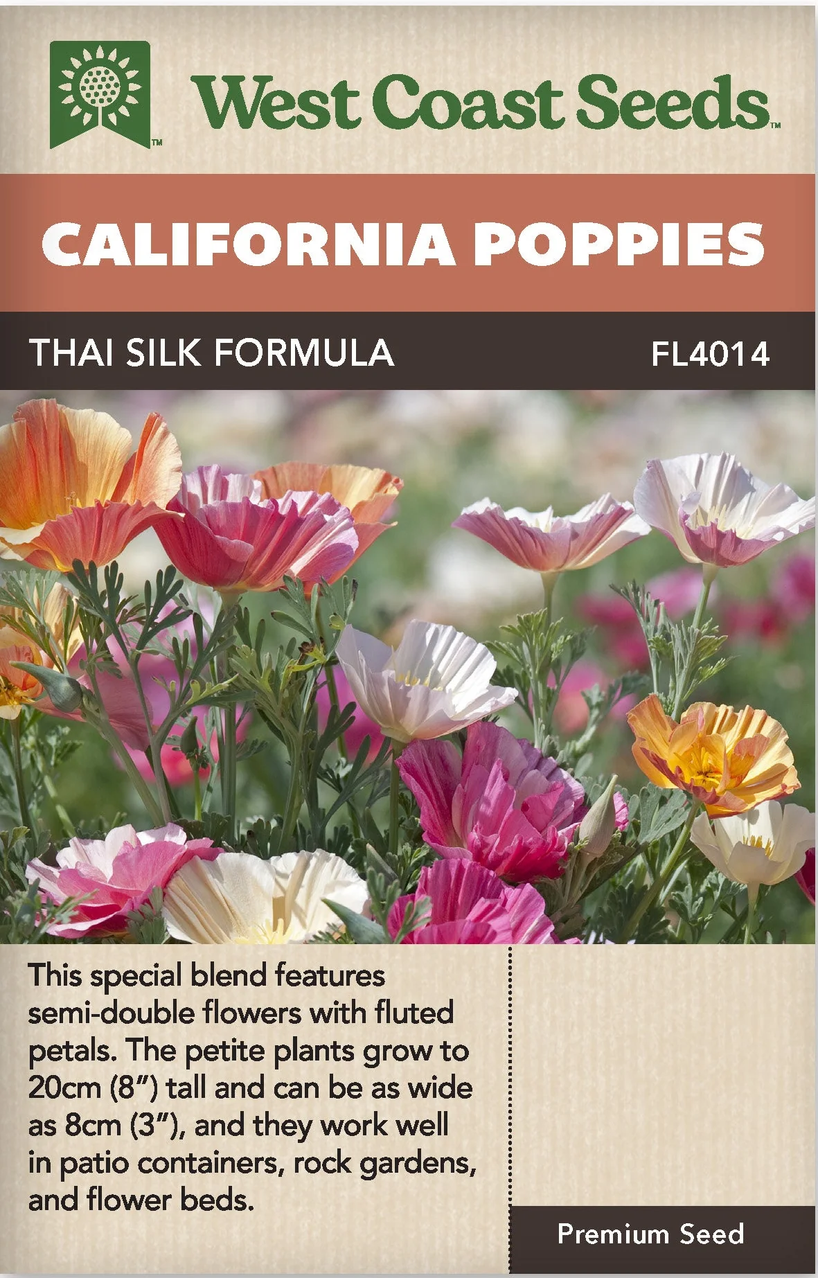California Poppy Thai Silk Formula - West Coast Seeds