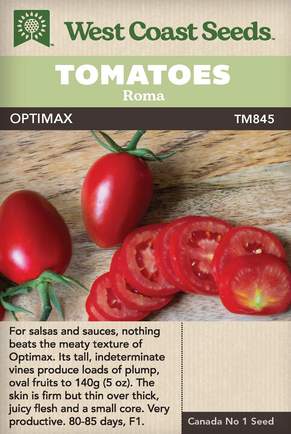 Tomato Optimax Roma - West Coast Seeds