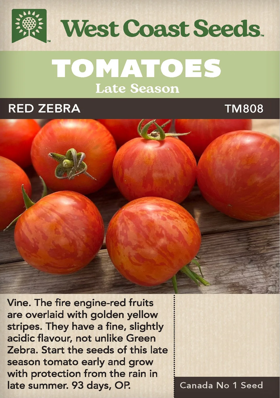 Tomato Red Zebra - West Coast Seeds