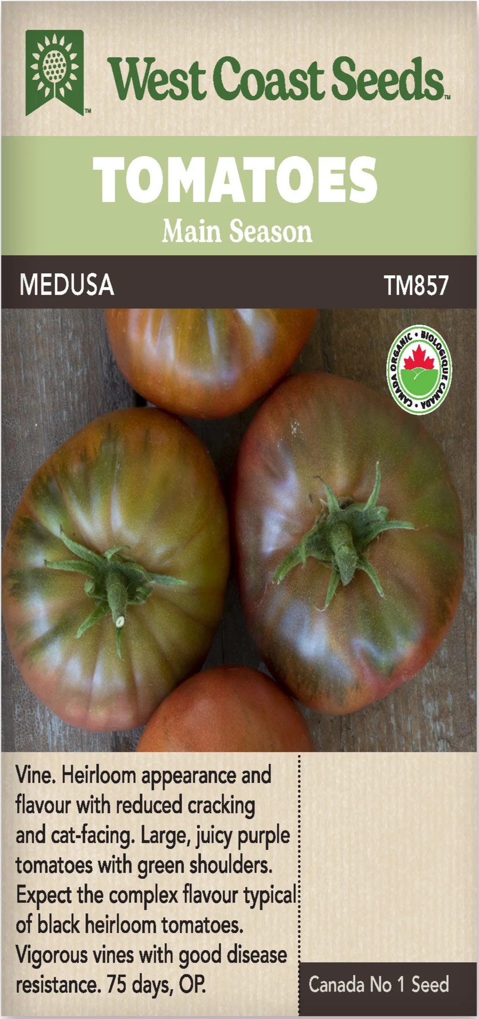 Organic Tomato Medusa - West Coast Seeds