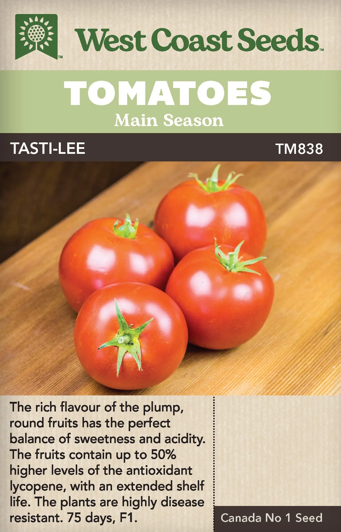 Tomato Tasti-Lee - West Coast Seeds
