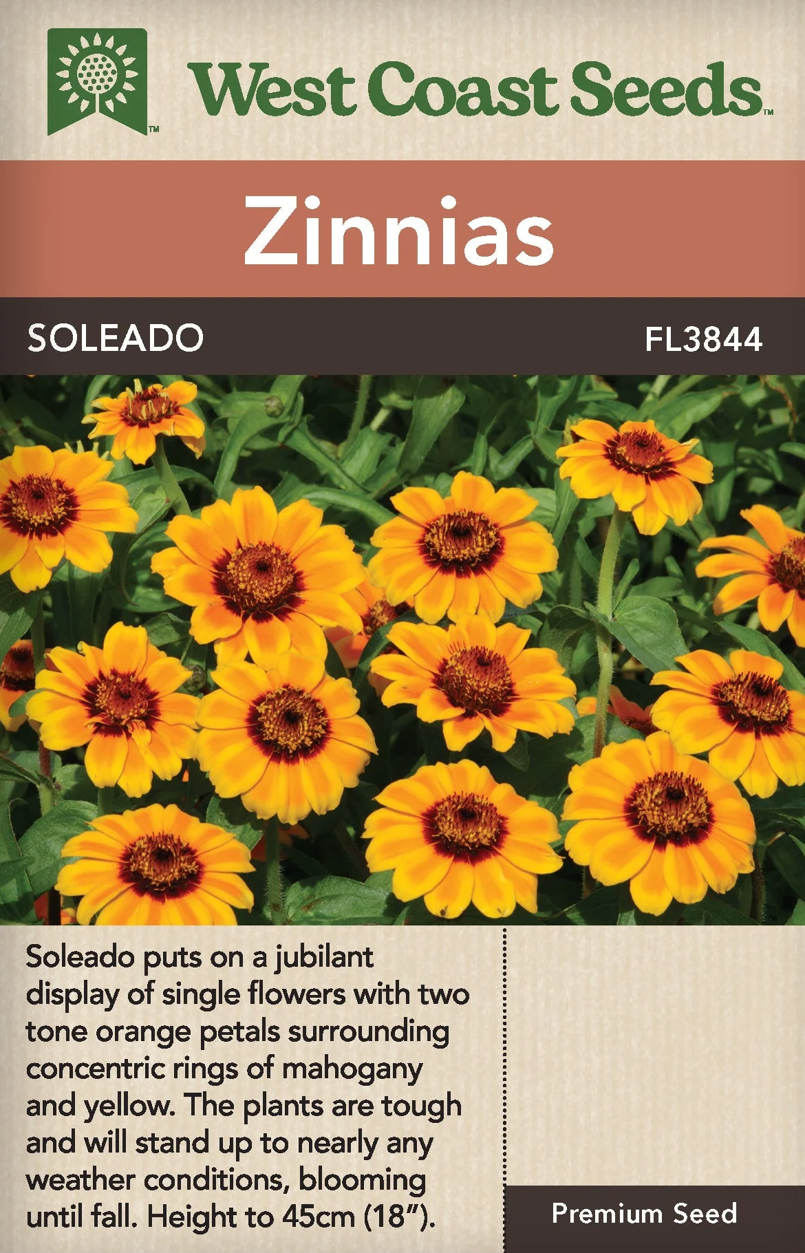 Zinnias Soleado - West Coast Seeds Ltd
